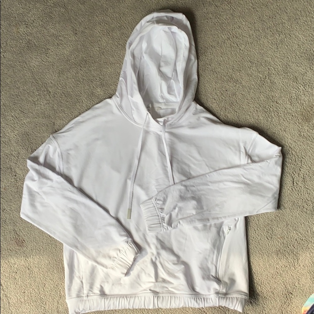 Lululemon Womens White Hooded Sweatshirt